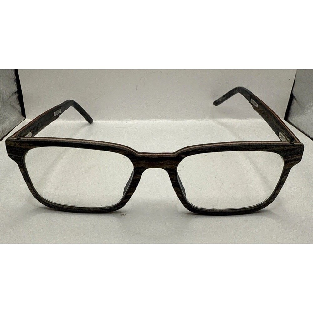Feb31st Damien 54-18-140 Red Grey Eyeglasses Frames Wood Italy $729 Feb 31st